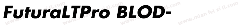 FuturaLTPro BLOD字体转换
